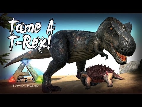 SOLO HIGH LEVEL T-REX TAME! Ark: Survival Evolved