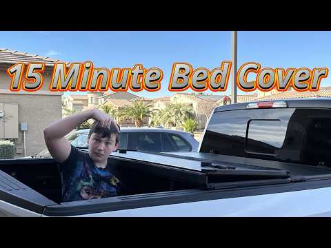 Tutel Hard Shell Folding Truck Bed Tonneau Cover|Fits 2015-2025 Ford F150