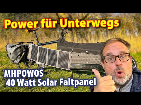 Power für Unterwegs - MHPOWEOS 40 Watt #solar Faltpanel