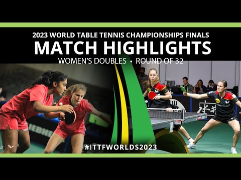 Lutz/Pavade vs Winter/Kaufmann | WD R32 | 2023 ITTF World Table Tennis Championships Finals