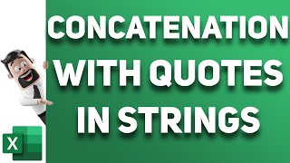 Concatenating strings with quotes in excel