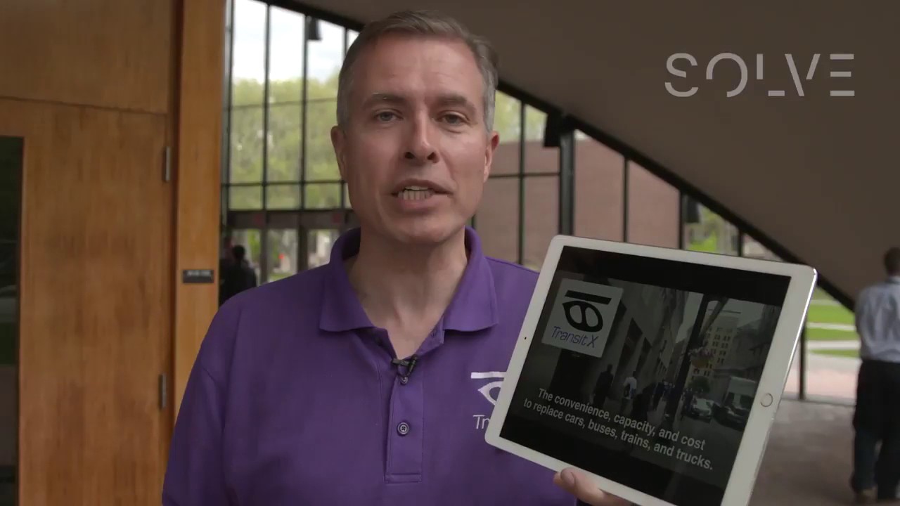 Mike Stanley discusses Transit X's Solar Power Flying Pods at MIT's Solve Challenge