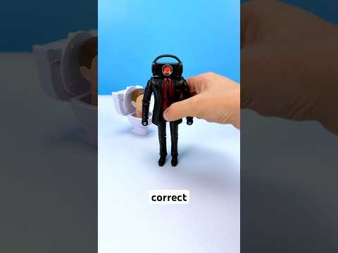 Which one is correct? Skibidi Toilet figurines stop motion animation #shorts