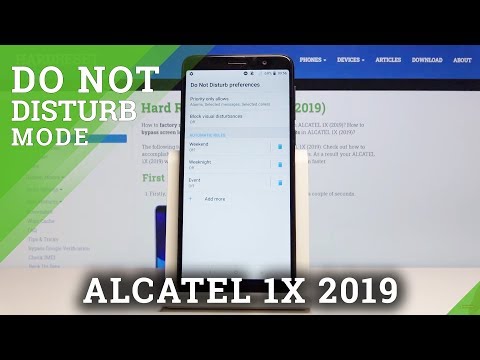 How to Activate Do Not Disturb in ALCATEL 1X 2019 – DND Mode