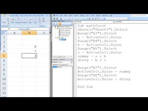 Excel VBA Topic 2.3 - Variables