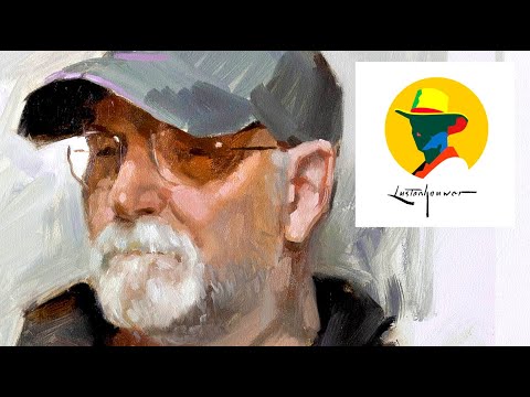 Portrait painting from live model in oil painting. Complete guide.
