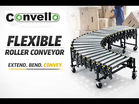 Convello’s Powered Flexible Roller Conveyor | Smart Solution for Dynamic Warehouses