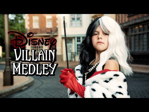 Disney Villain Medley - Singing Every Villain Song at Walt Disney World! | 8-year-old Claire Crosby
