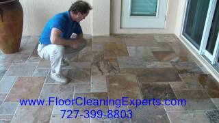 St Petersburg Outdoor Travertine Color Enhaced  & Sealed with Drytreat Stainproof.MP4
