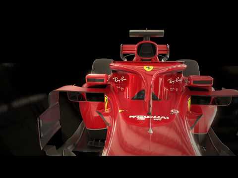 SF71H Ferrari F1 car presentation with Blender 2.80 Eevee real-time render engine