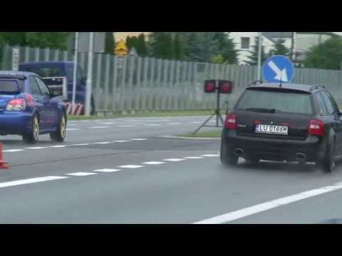 1/4 mili Rzeszów 2013 Impreza vs RS6
