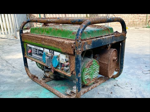 Full restoration of old 220v generator engine | Repair and reuse old rusty generators