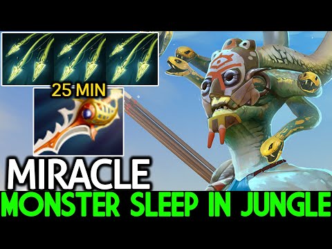 MIRACLE [Medusa] Sleep in Jungle 25 Min Rapier Close Game Dota 2