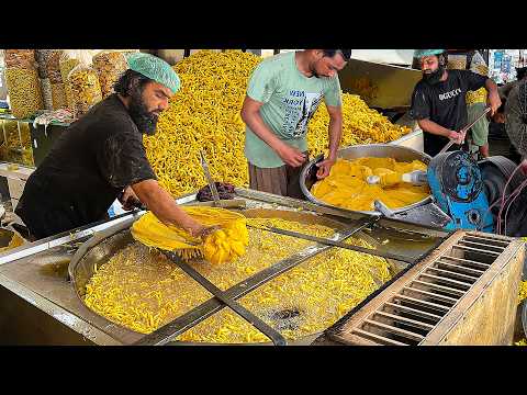 CRISPY NAMKEEN FACTORY PROCESS | Besan Nimko Snacks RECIPE for Tea Time | Pakistani Street Food