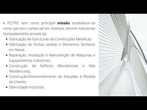 Vídeo de Apresentação - FC2TEC Manutenção Industrial, Lda.