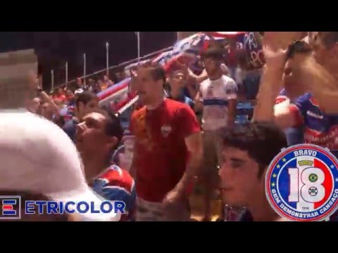 "Movimento Bravo 18 - Paixão que vem de dentro." Barra: Bravo 18 &bull; Club: Fortaleza