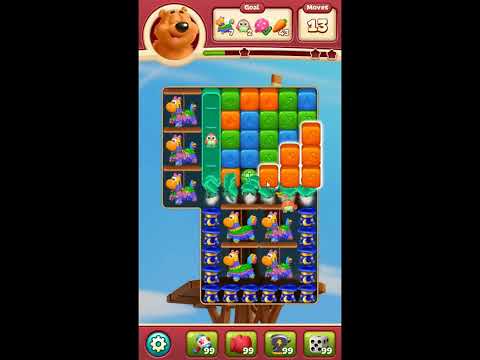 Toon Blast Level 8421 - NO BOOSTERS 🐻🐺🐱 | SKILLGAMING ✔️