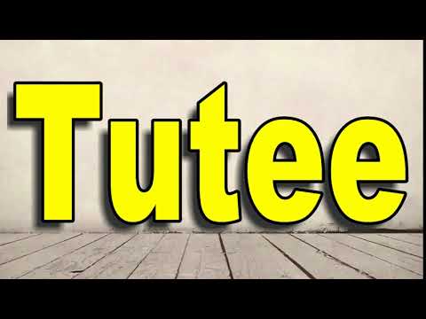 How to Pronounce Tutee