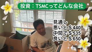 米国生活! 週末往来!週末の出来事 投資:TSMCってどんな会社?
