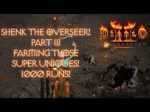 Diablo 2 Resurrected - Super Uniques 1000 run project continues! Is Shenk the loot pinata??