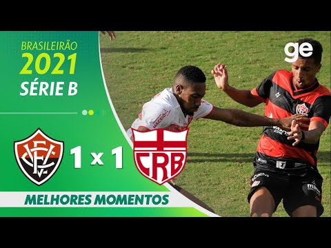 VITÓRIA 1 X 1 CRB | MELHORES MOMENTOS | 18ª RODADA BRASILEIRÃO SÉRIE B 2021 | ge.globo
