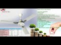 BLDC FAN  Electric Energy Saver Ceiling Fan with Remote Save Money