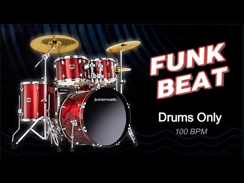 ★ FUNK DRUM GROOVE - 100 BPM ★ Drums only backing track. Drum Track #backingtrack