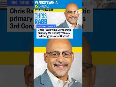 Chris Rabb wins Democratic primary for Pennsylvania's 3rd Congressional District