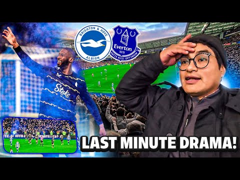 LAST MINUTE DRAMA! BRIGHTON 1-1 EVERTON | Brighton 1-1 Everton | MATCHDAY VLOG BRIGHTON VS EVERTON