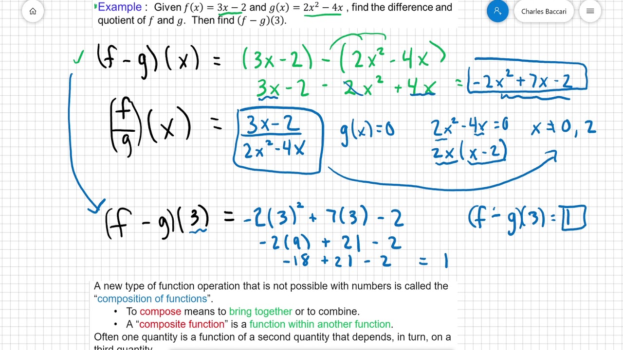 Composition Functions Powerpoint