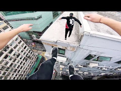 Rooftop POV Escape from Hong Kong security! 🇭🇰