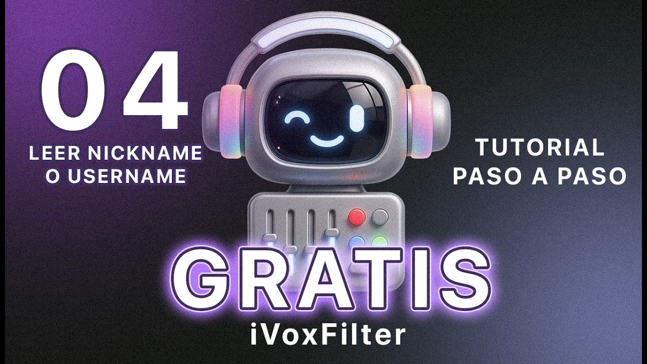 04 Como configurar nickname o user name o ninguno en iVoxFilter Chat bot de voz para tiktok live