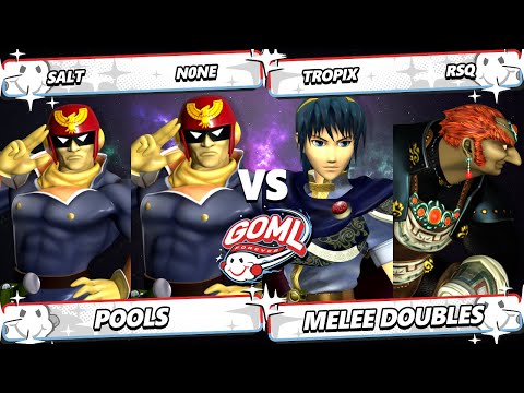 GOML 2025 - Salt & n0ne Vs. Tropix & RSQ - Smash Melee - SSBM