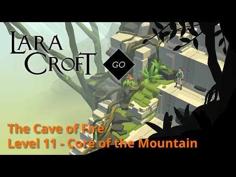 Lara Croft GO - The Cave of Fire 11 - Core of the Mountain Walkthrough