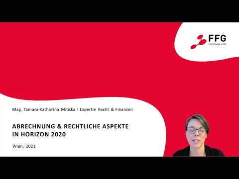 Einleitung: Abrechnung und Rechtliche Aspekte in Horizon 2020 (1)