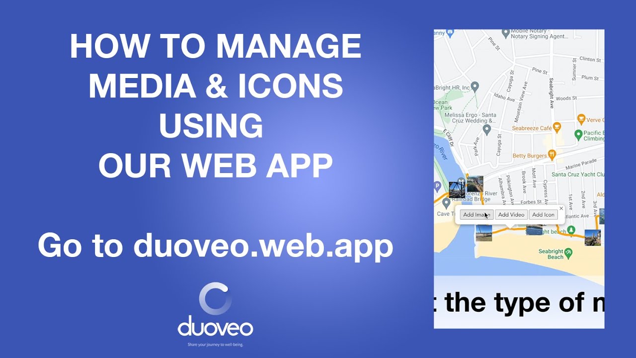 How to manage media & icons using our web application