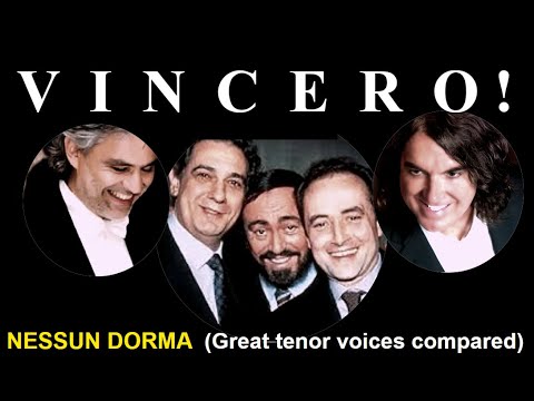 WHO SANG "VINCERO" THE BEST? NESSUN DORMA - Federico/ Great tenor voices compared