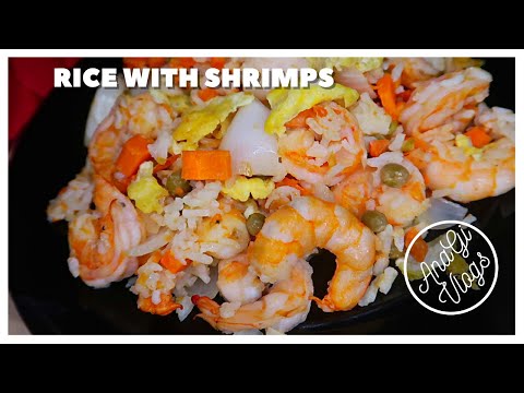 How To Make Rice With Shrimps/Como Hacer Arroz Con Camarones