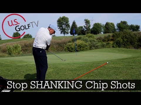 Part of a video titled 2 Reasons Why You Shank Your Chip Shots (Golf Shanks) - YouTube