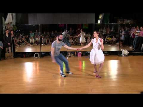 Lenka Sidorina & Ilya Chernyy - Lindy Hop JnJ Finals at Crazy Tea Party December 2013