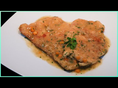 Turkey Scaloppine with White wine sauce | Scaloppine al vino bianco | Original Italian recipe