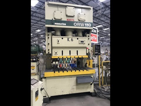 Komatsu OBW 110-3 Gap Frame Double Crank Press