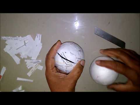 Part of a video titled como hacer esferas de papel |manualidades creativas| - YouTube