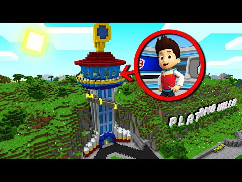 RYDER APPEARS IN THE PAW PATROL HOUSE IN MINECRAFT 😁