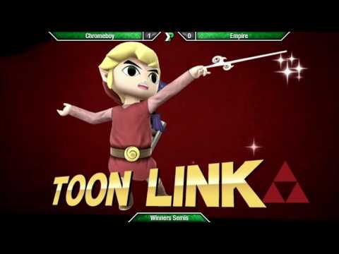 EVAC 22/7/16 - Chromeboy (Toon Link) vs Empire (Lucario) - Winners Semis - Smash 4