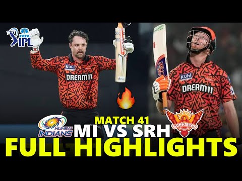 Mumbai Indians vs Sunrisers Hyderabad Full Highlights IPL 2026 Match 41 | MI VS SRH