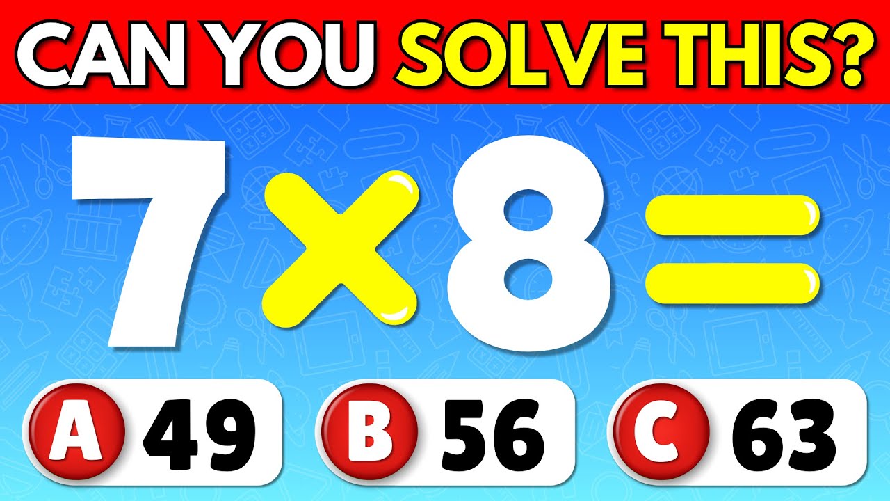 Can You Pass This Maths Quiz...? ✖️🧐➗ | Easy, Medium, Hard, Impossible 📚 (Part - 3)