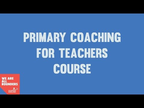 Primary Coaching for Teachers - Rounders Course