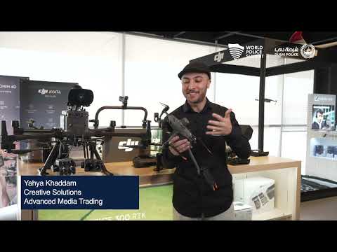 DJI Police Drones at the World Police Summit 2023.