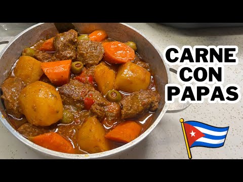 Carne con papas Cubana / Cuban Beef & potato stew #carneconpapacubana